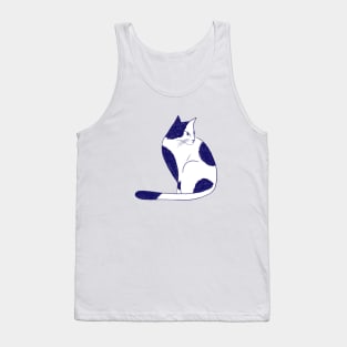 Single cat Tank Top